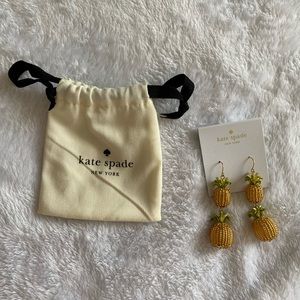 NWT Kate Spade Pineapple Drop Earrings